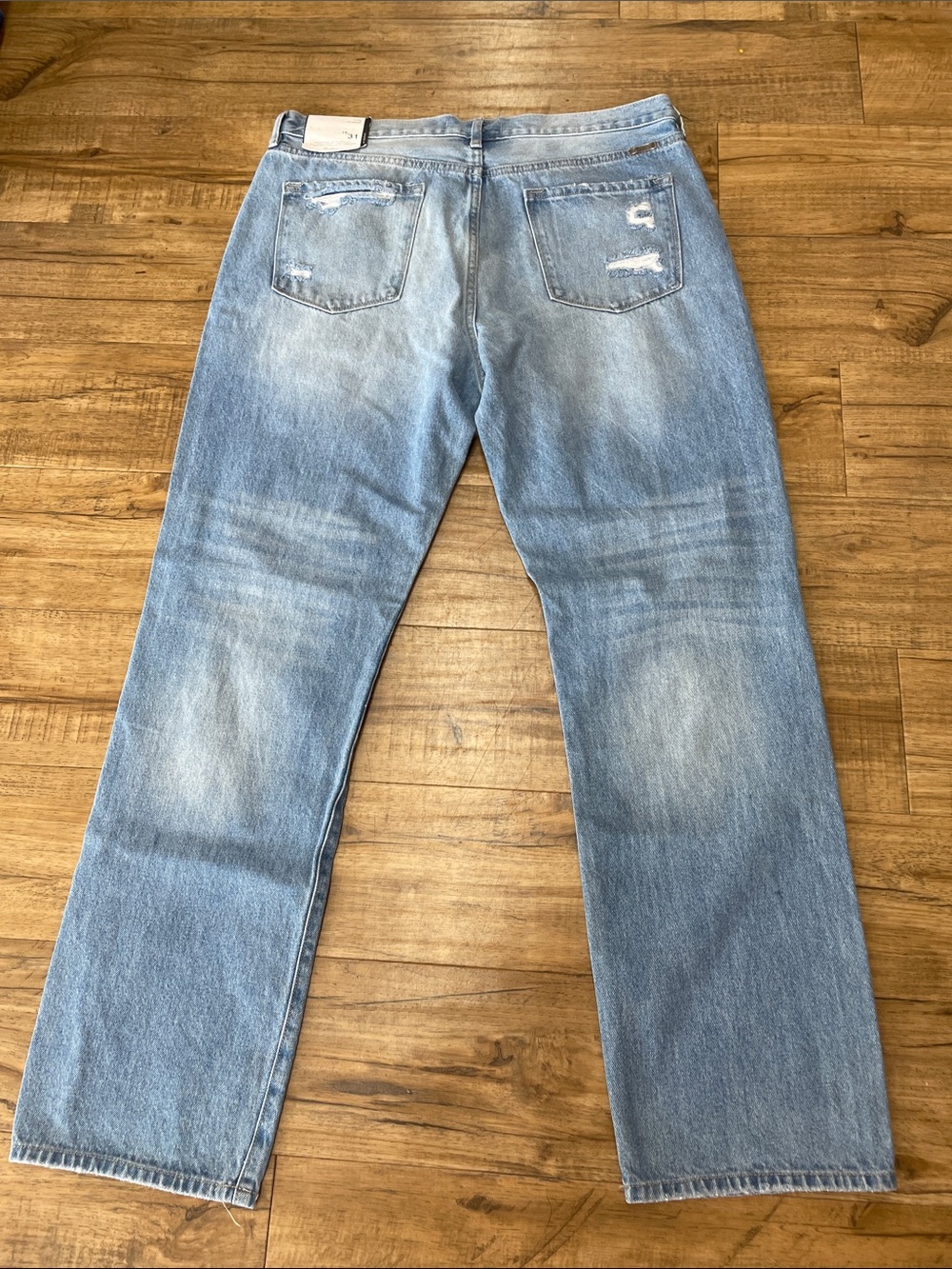 KanCan Light Blue Distressed Boyfriend Jeans - Picture 6 of 8